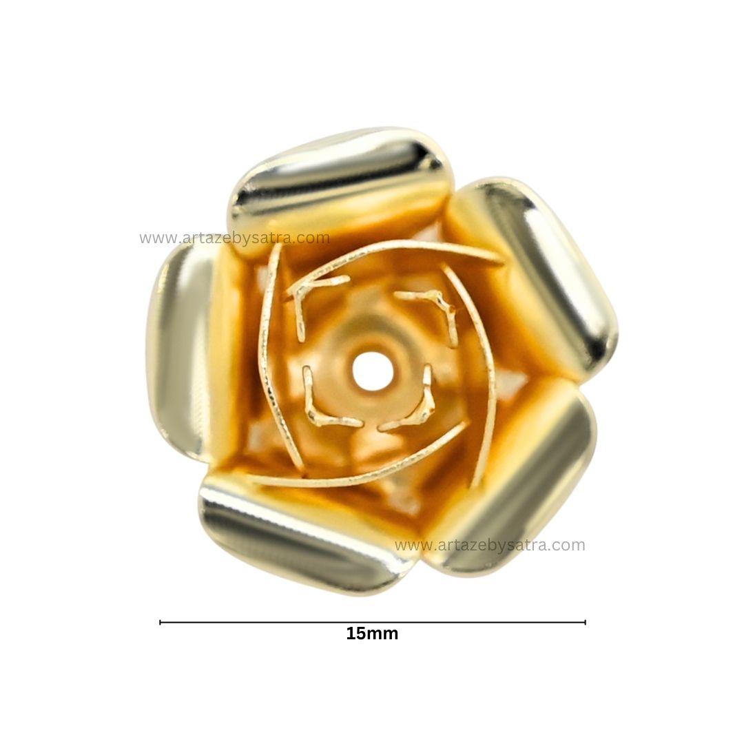 Metal Art Flower| Size : 15mm | 50pcs | MA199