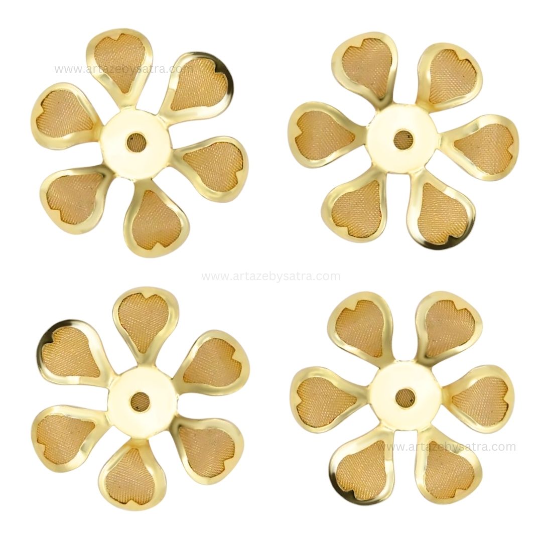 Metal Art Flower | Size : 30mm | Qty : 50pcs | MA201