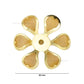 Metal Art Flower | Size : 30mm | Qty : 50pcs | MA201