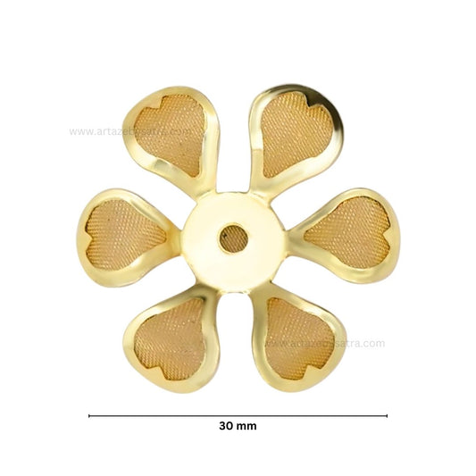 Metal Art Flower | Size : 30mm | Qty : 50pcs | MA201