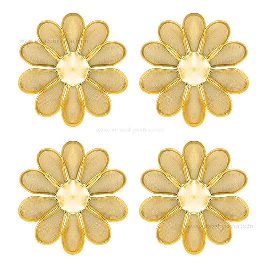 Metal Art Flower | Size : 40mm | Qty : 20pcs | MA202