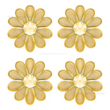 Metal Art Flower | Size : 40mm | Qty : 20pcs | MA202