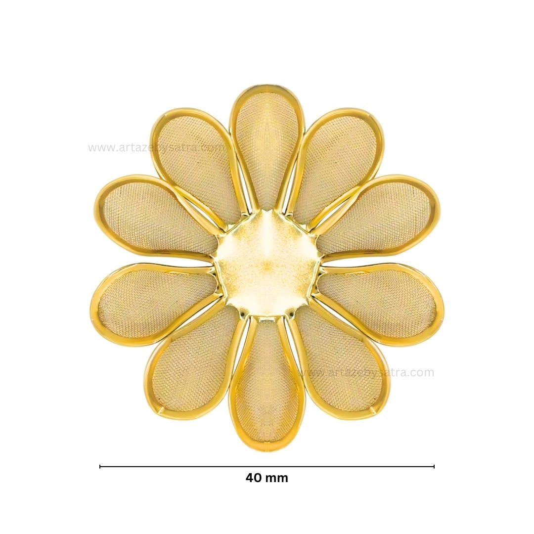 Metal Art Flower | Size : 40mm | Qty : 20pcs | MA202