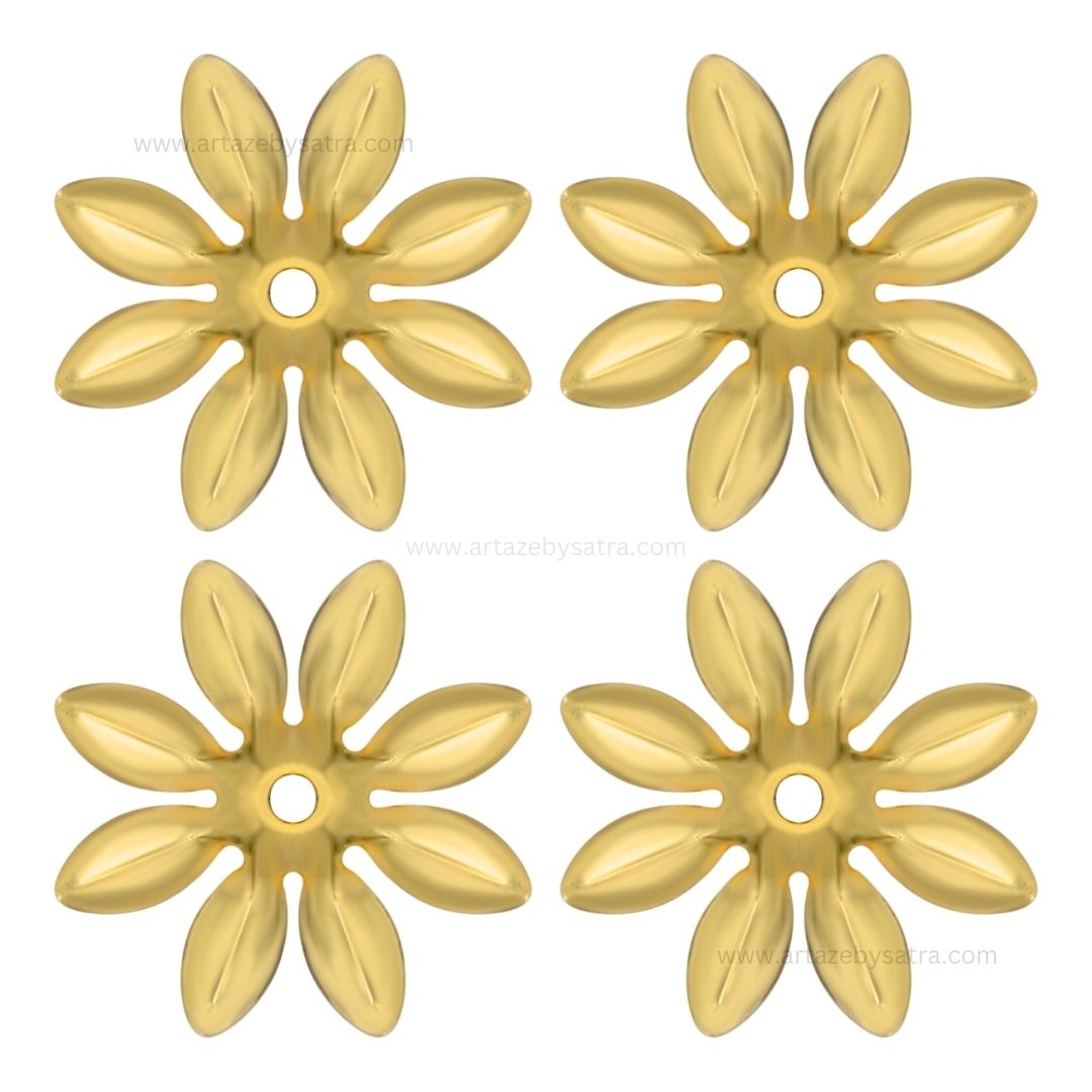 Metal Art Flower | Size : 29mm | Qty : 50pcs | MA203
