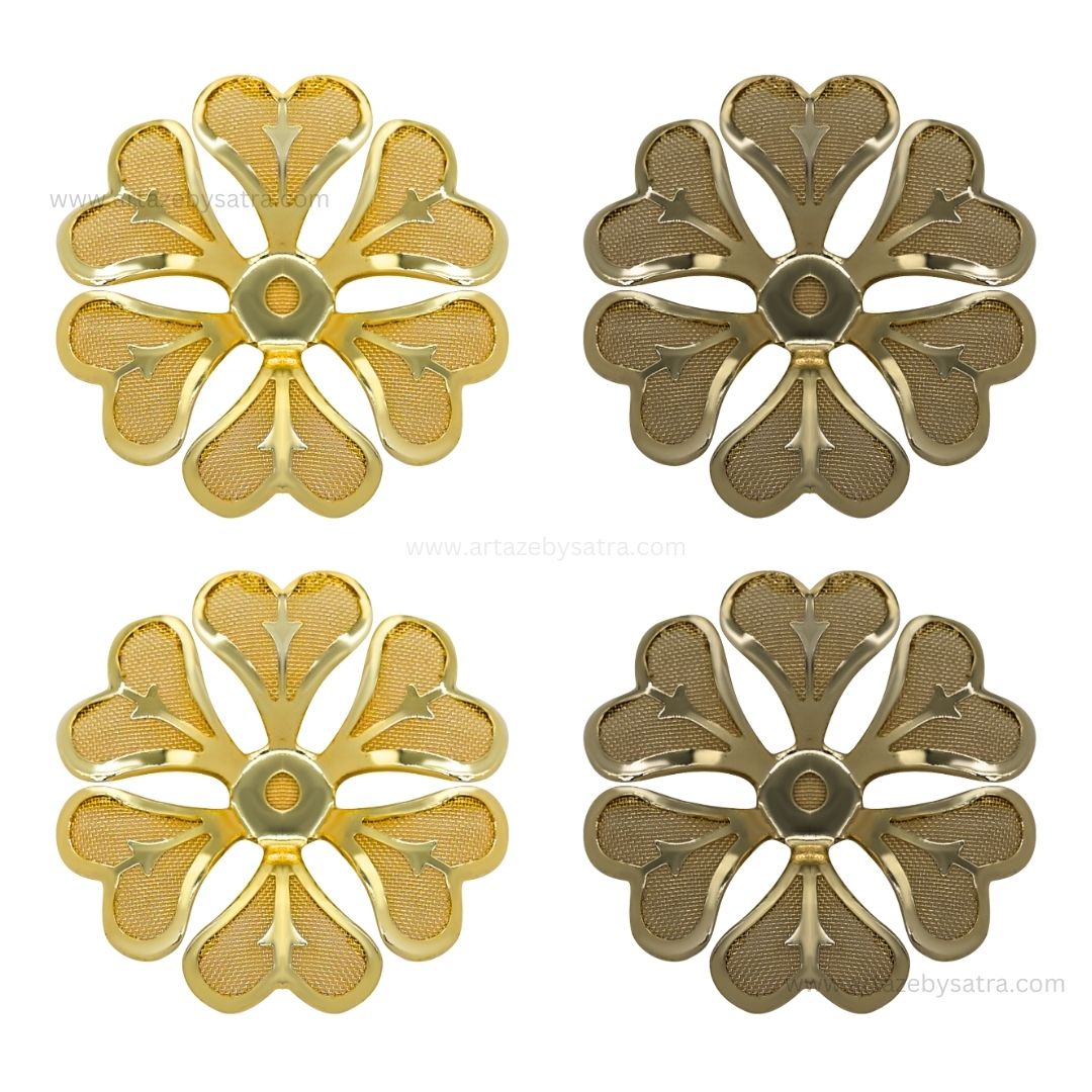 Metal Art Flower | Size : 33mm | Qty : 50pcs | MA204