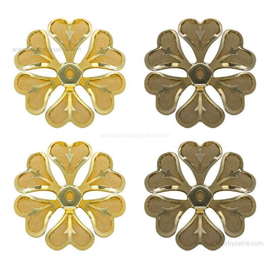 Metal Art Flower | Size : 33mm | Qty : 50pcs | MA204