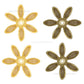 1 Hole Metal Art Flower | Size : 36mm | Qty : 50pcs | MA206