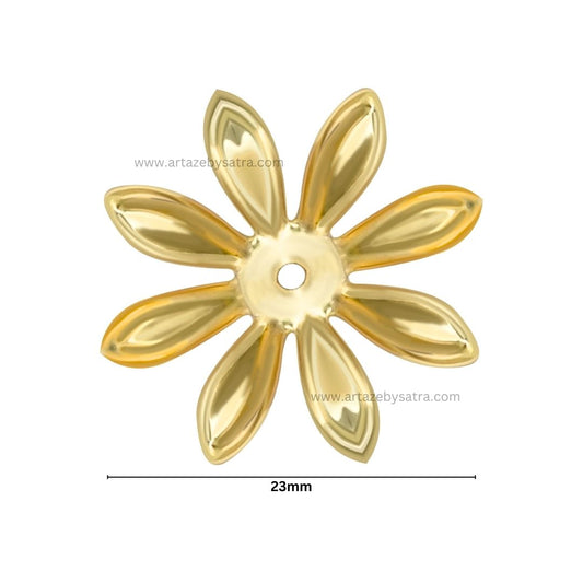 1 Hole Metal Art Flower  | Size : 23mm | 250pcs | MA207