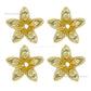 1 Hole Metal Art Flower  | Size : 22mm | 100pcs | MA208