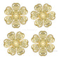 1 Hole Metal Art Flower  | Size : 25mm | 100pcs | MA209