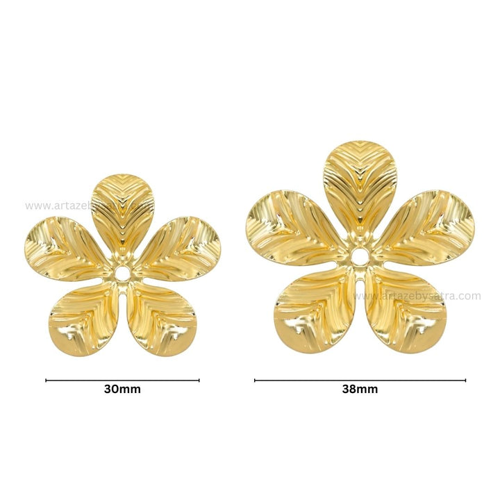 1  Hole Metal Art Flower | Qty : 50pcs | MA210