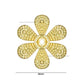1 Hole Metal Art Flower | Size : 16mm | Qty : 100pcs | MA211