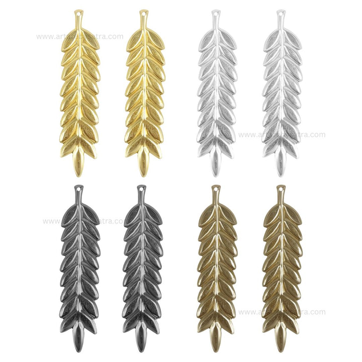 Leaf Metal Art Base | Size : 57mm | Qty : 20pcs | F-1-9 | MA222