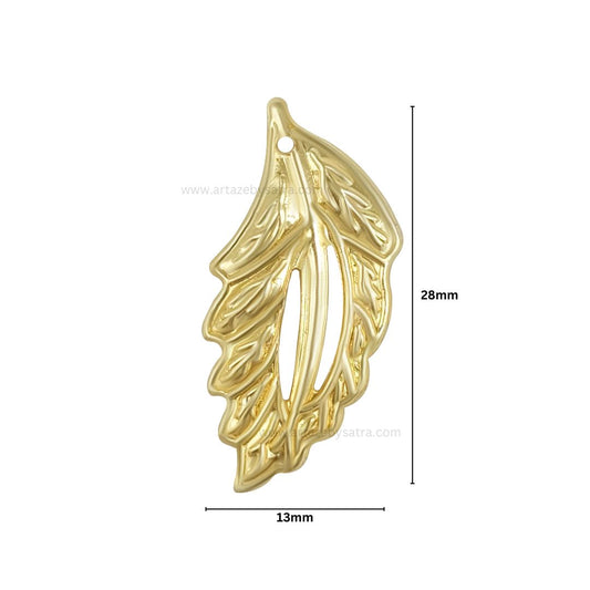 Leaf Metal Art Base | Size : 28mm | Qty : 100pcs | MA223