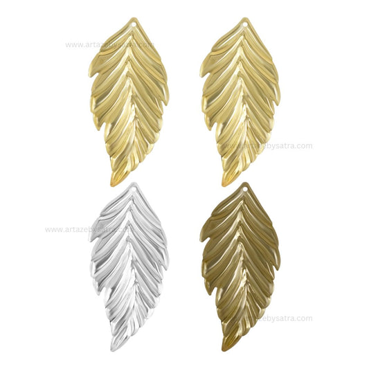 Leaf Metal Art Base | Size : 73mm | Qty : 20pcs | F-1-24 | MA229