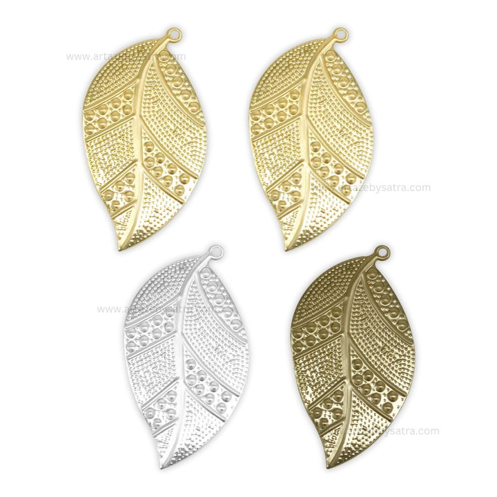 Leaf Metal Art Base | Size : 33mm, 56mm | Qty : 50pcs | F-2-21