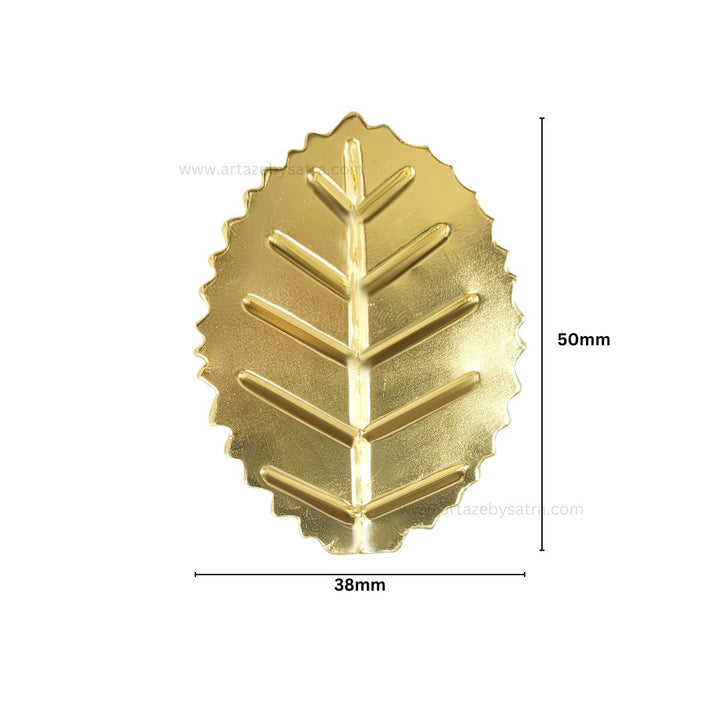 Leaf Metal Art Base | Size : 50mm | Qty : 50pcs | F-1-33