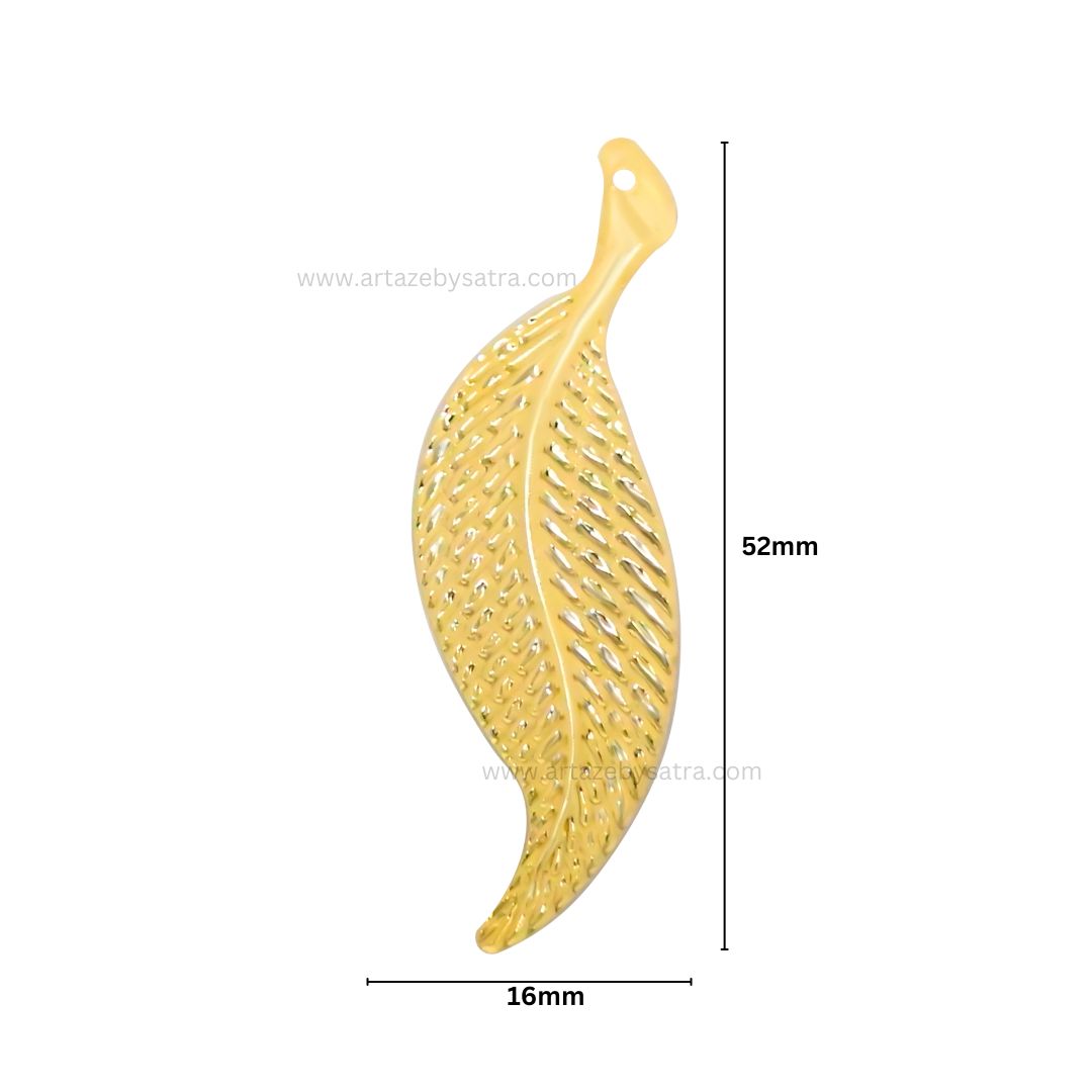 Leaf Metal Art Base | Size : 52mm | Qty : 50pcs | F-1-4 | MA240