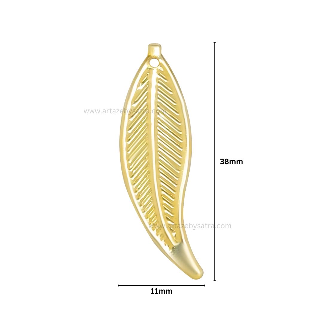 Leaf Metal Art Base | Size : 38mm | Qty : 100pcs | F-2-28 | MA243