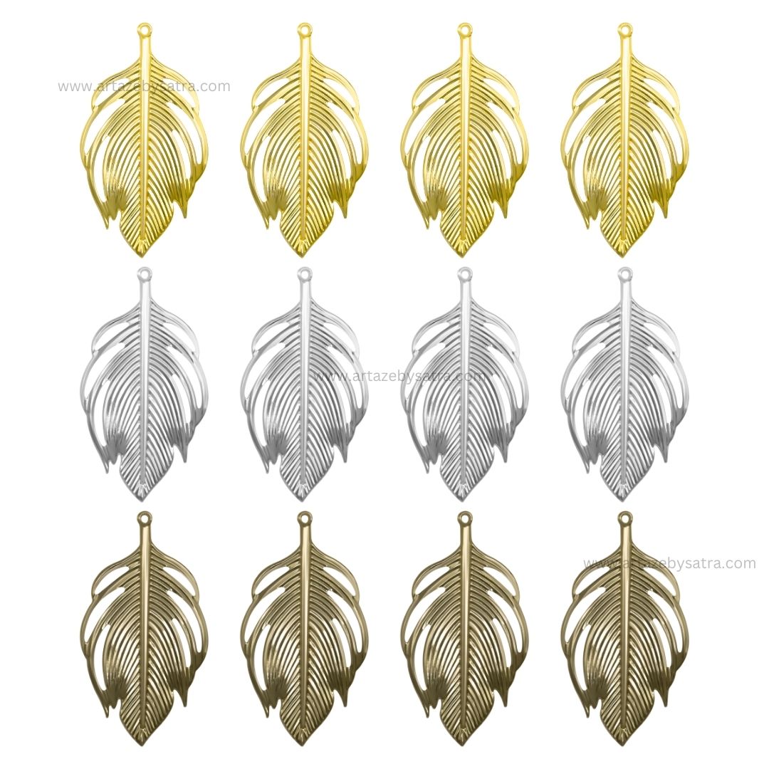 Leaf Metal Art Base | Size : 93mm | Qty : 10pcs | F-5-14 | MA246