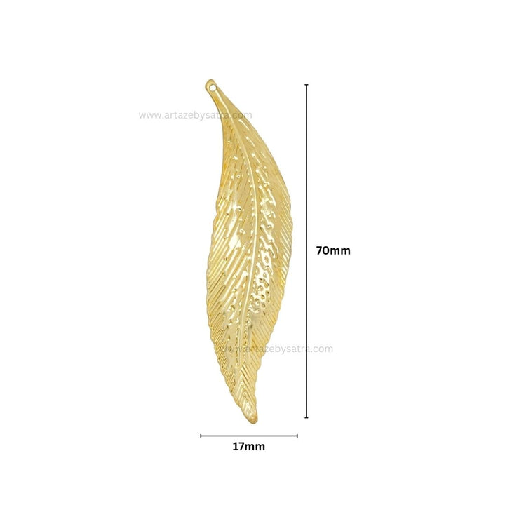 1 Naka Leaf Metal Art Base | Size : 70mm | Qty : 10pcs | F-1-13 | MA267