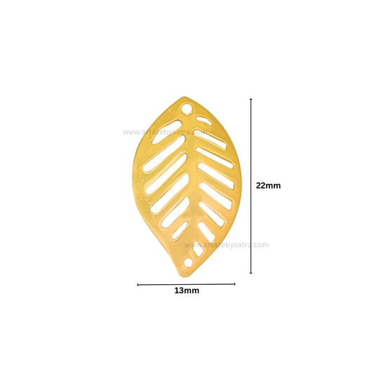 1 Naka Leaf Metal Art Base | Size : 22mm | Qty : 100pcs | F-2-36 | MA270