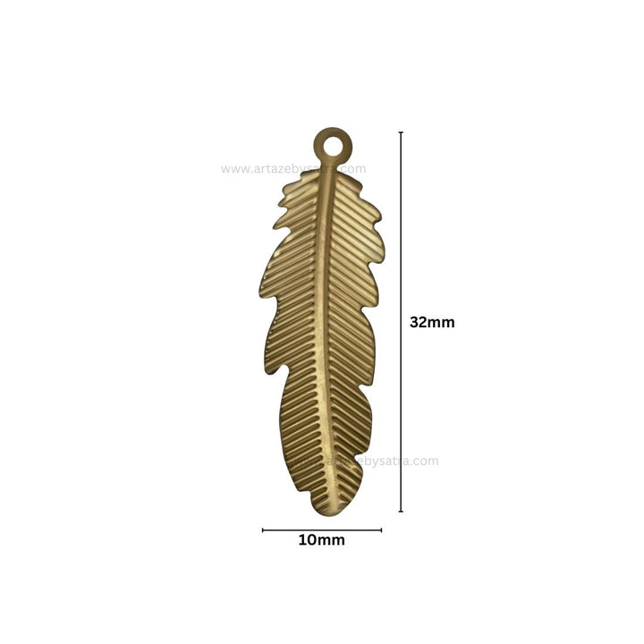 1 Naka Leaf Metal Art Base | Size : 32mm | Qty : 50pcs | F-2-11 | MA271