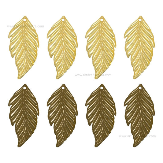 1 Naka Leaf Metal Art Base | Size : 33mm | Qty : 100pcs | F-2-19 | MA275
