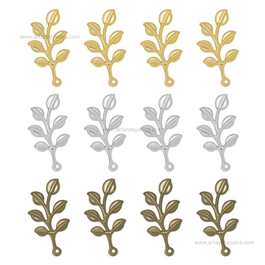 1 Naka Leaf Metal Art Base | Size : 38mm | Qty : 20pcs | F-2-25 | MA277
