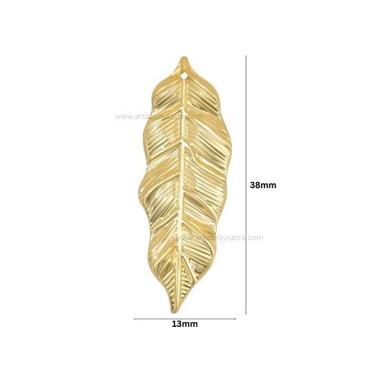 1 Naka Leaf Metal Art Base | Size : 38mm | Qty : 50pcs | F-2-27 | MA278