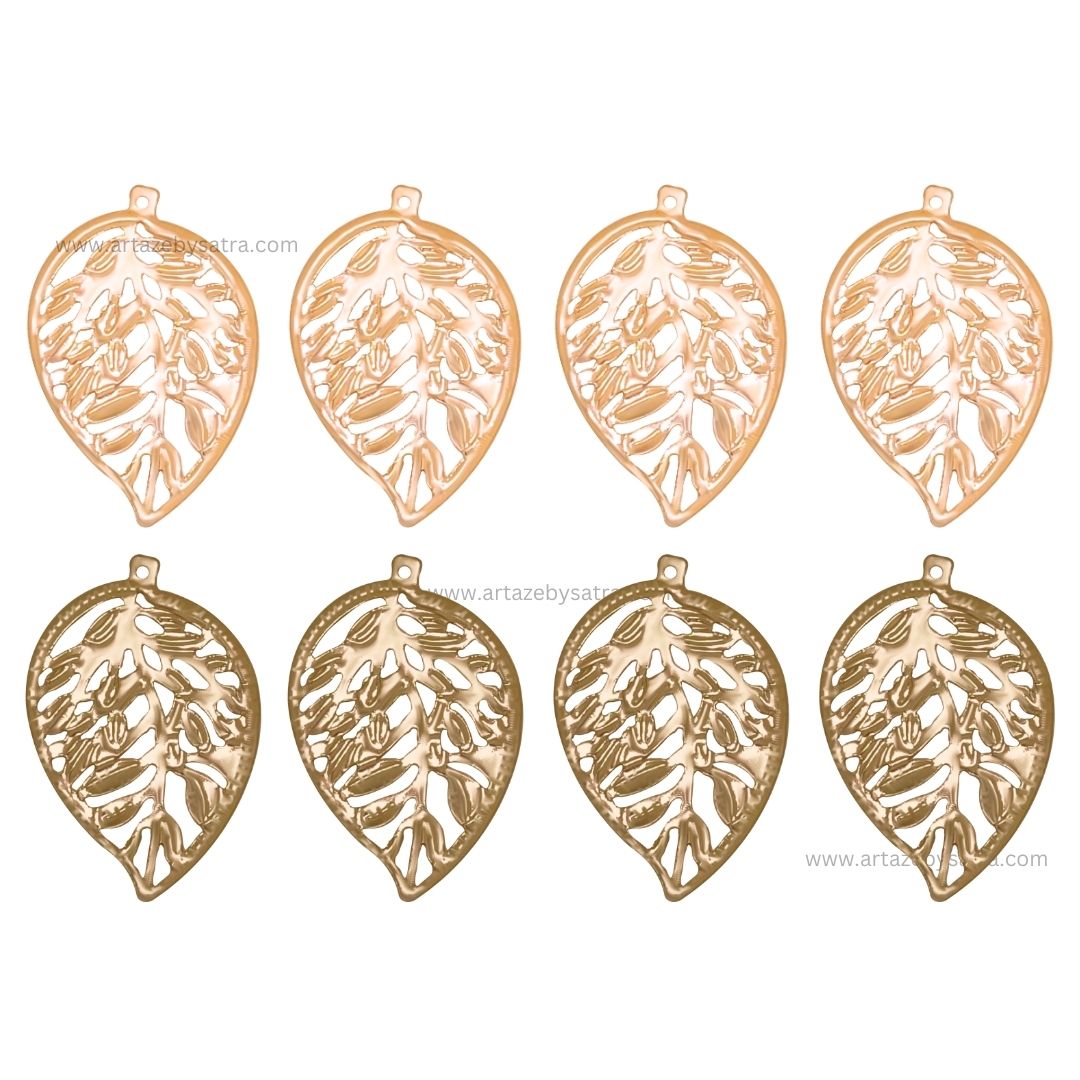 1 Naka Leaf Metal Art Base | Size : 30mm | Qty : 100pcs | F-2-7 | MA280