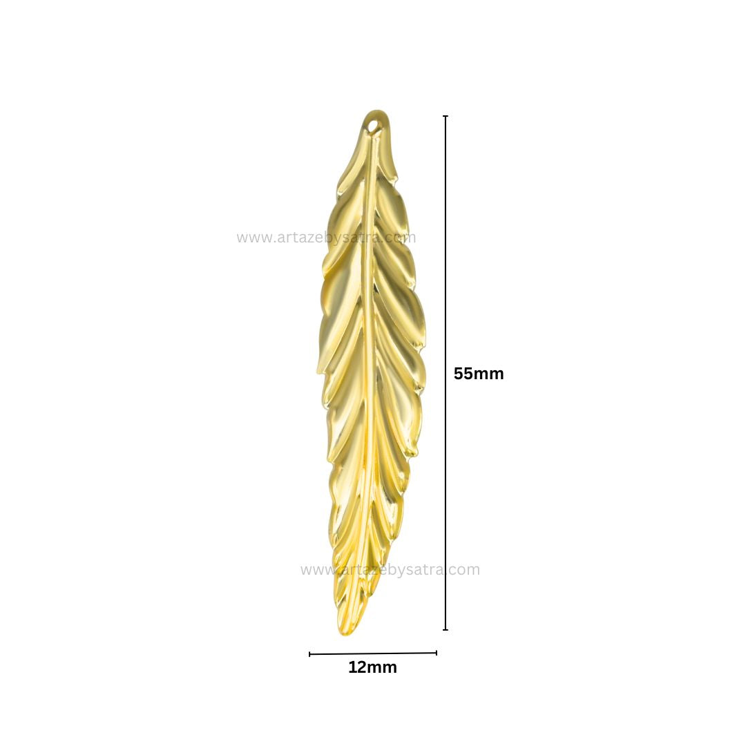 1 Naka Leaf Metal Art Base | Size : 55mm | Qty : 20pcs | F-1-7 | MA282