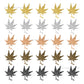 1 Naka Leaf Metal Art Base | Size : 40mm,58mm | Qty : 20pcs | MA286