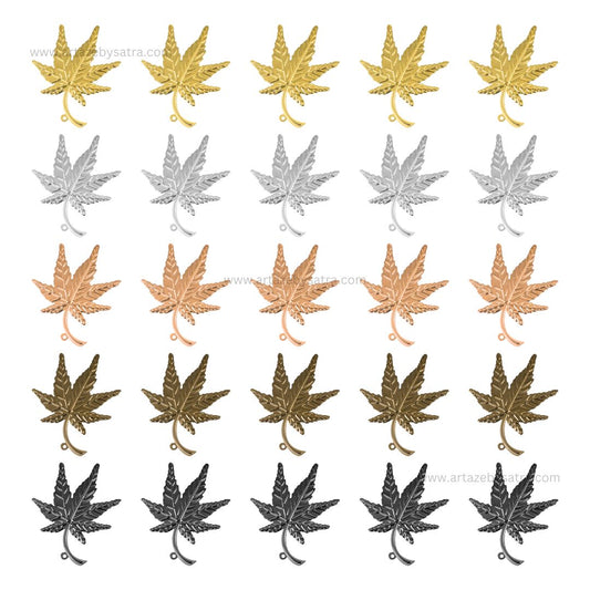 1 Naka Leaf Metal Art Base | Size : 40mm,58mm | Qty : 20pcs | MA286