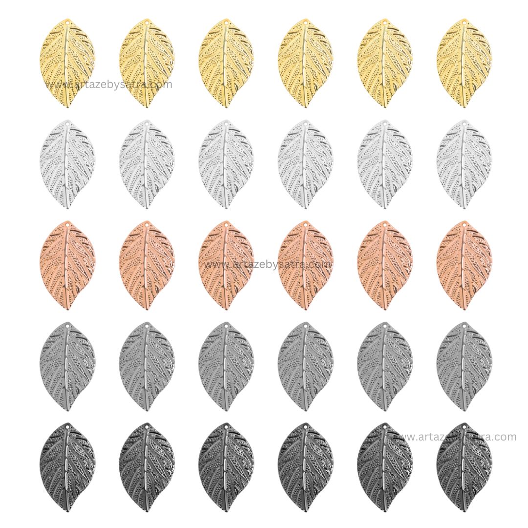1 Naka Leaf Metal Art Base | Size : 42mm | Qty : 20pcs | F-4-4 | MA291