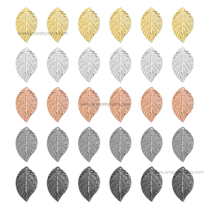 1 Naka Leaf Metal Art Base | Size : 42mm | Qty : 20pcs | F-4-4 | MA291
