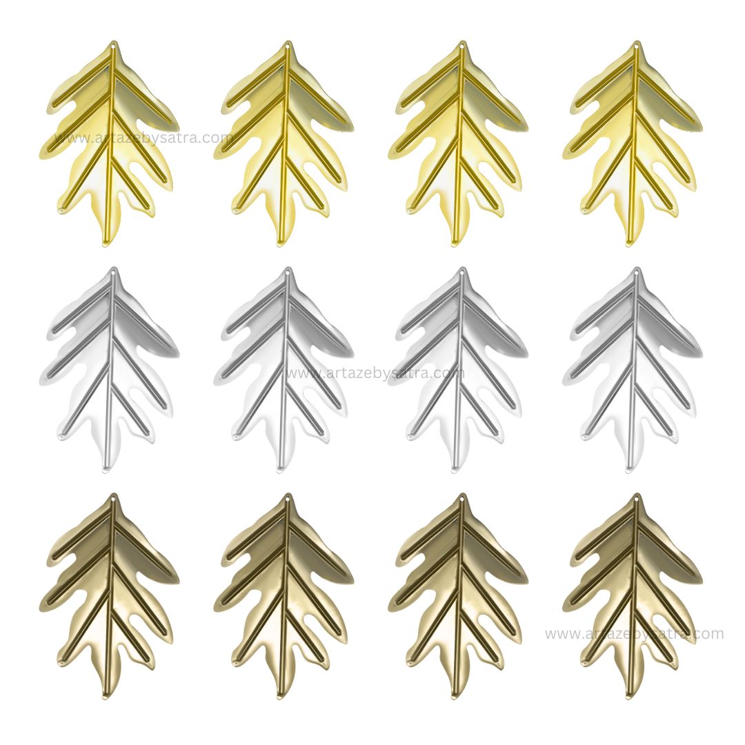 Metal Art leaf | Size : 62mm,82mm | Qty : 20pcs | F-4-34 | MA295