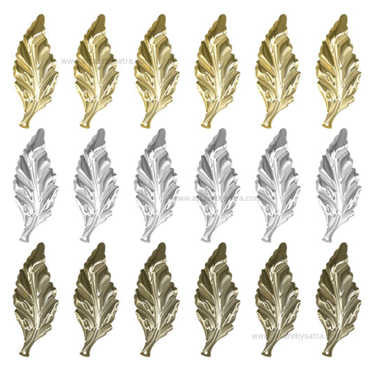 Metal art leaf | Size : 79mm | Qty : 20pcs | MA299