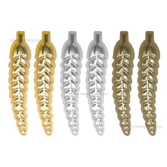 Metal art leaf | Size : 95mm | Qty : 10pcs | F-3-9 | MA302