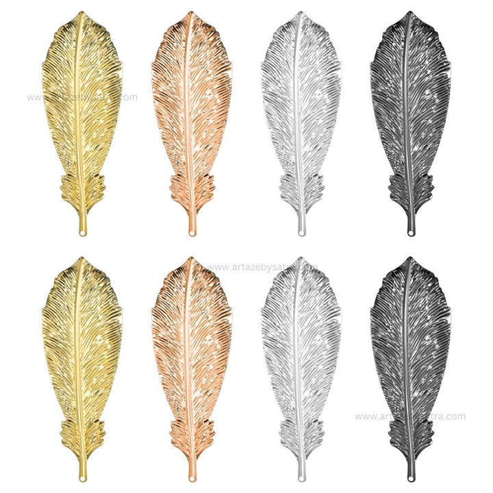 Metal art leaf | Size : 5.8inch | Qty : 10pcs