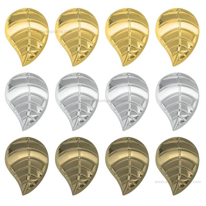 1 Loop Metal art leaf | Size : 4inch  | Qty : 100g | MA313