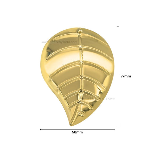 1 Loop Metal art leaf | Size : 4inch  | Qty : 100g | MA313