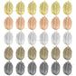 1 Loop Metal art leaf | Size : 80mm | Qty : 100g | MA314