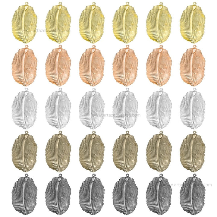 1 Loop Metal art leaf | Size : 80mm | Qty : 100gm | MA314