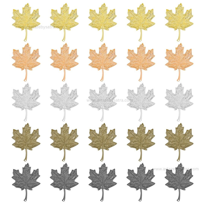 1 Loop Metal art leaf | Size : 76mm | Qty : 100gm | MA317