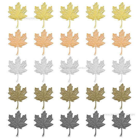 1 Loop Metal art leaf | Size : 76mm | Qty : 100g | MA317