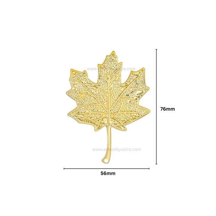 1 Loop Metal art leaf | Size : 76mm | Qty : 100gm | MA317