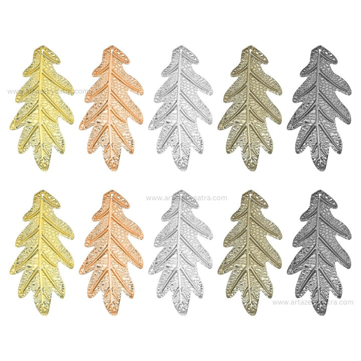 1 Loop Metal art leaf | Size : 4inch | Qty : 100gm | MA318
