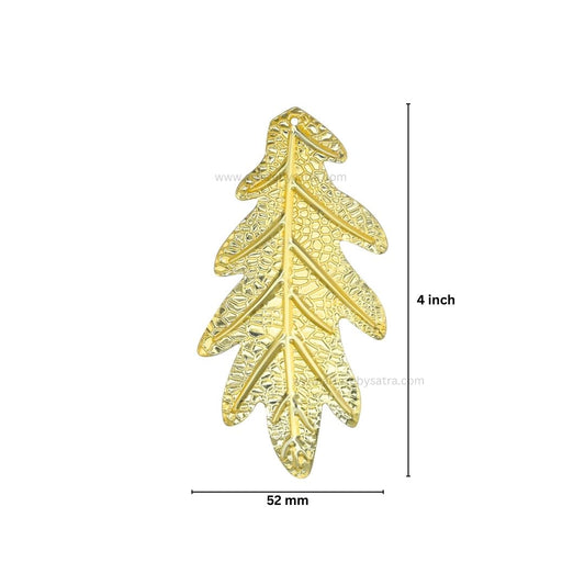 1 Loop Metal art leaf | Size : 4inch | Qty : 100g | MA318