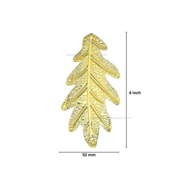 1 Loop Metal art leaf | Size : 4inch | Qty : 100gm | MA318